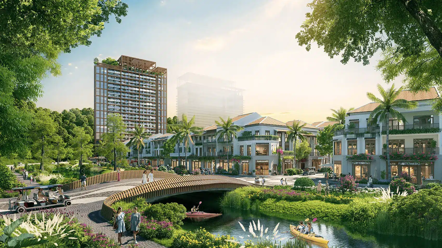 Khu du lịch Xanh Island Cát Bà với kiến trúc hiện đại, không gian xanh, hứa hẹn mang đến trải nghiệm tuyệt vời.