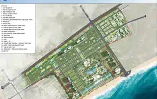 Mặt bằng quy hoạch dự án Sun Group Vũng Tàu với vị trí đắc địa giáp biển và đầy đủ tiện ích.