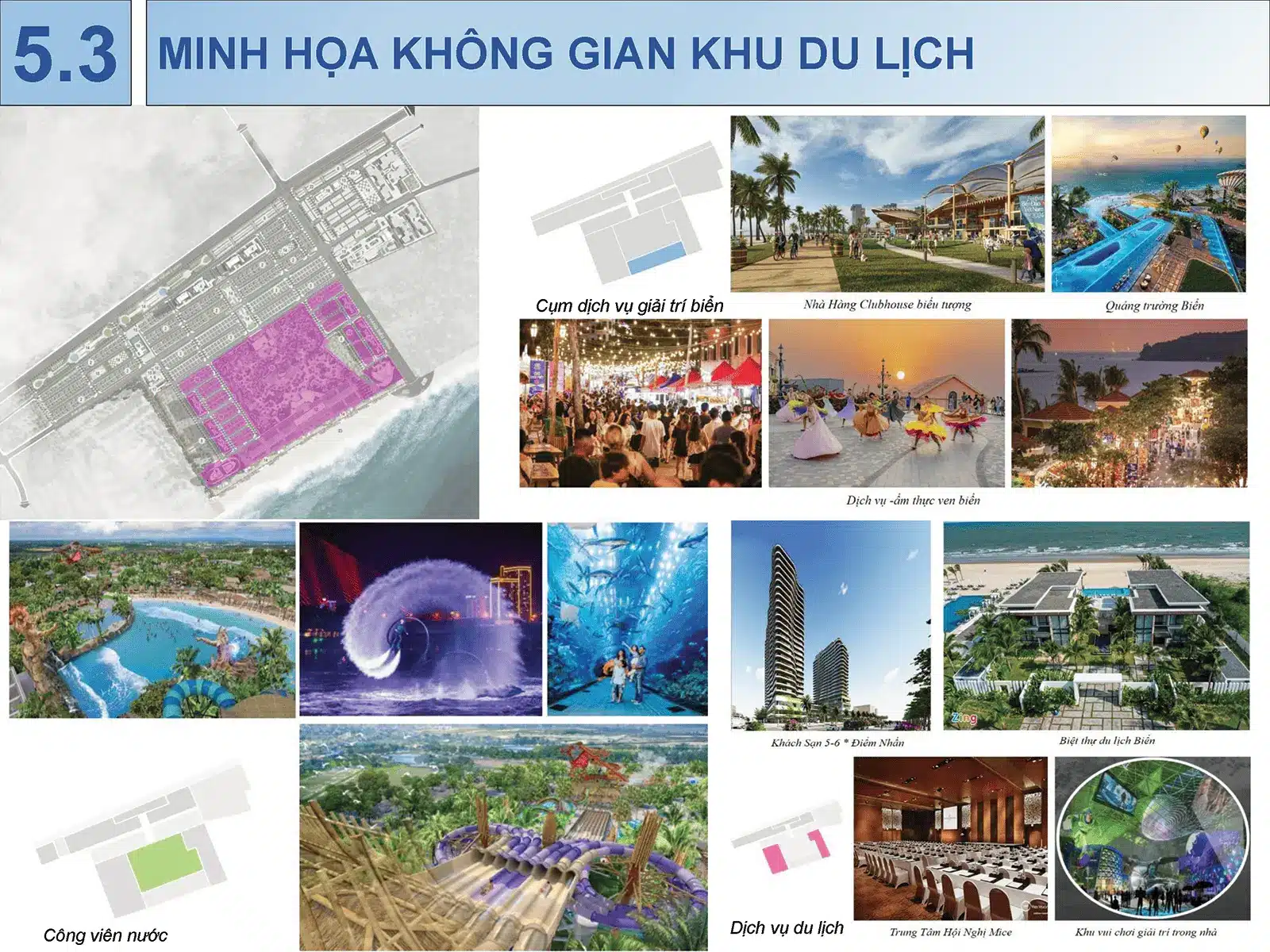 Minh họa không gian khu du lịch trong dự án Sun Group Vũng Tàu, mang đến trải nghiệm nghỉ dưỡng đẳng cấp.